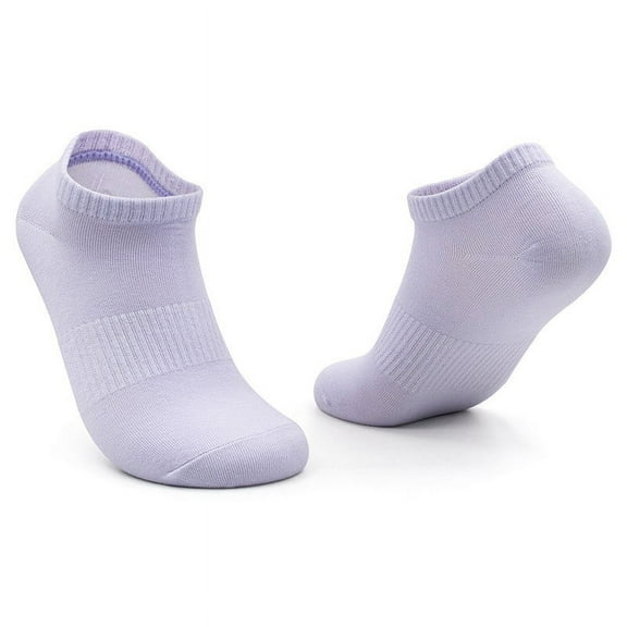 Women Casual Calf Socks, Unisex Sweat Absorbing and Breathable Cotton Socks Color Long Socks New Womens Socks Cotton Crew Style B-101 Purple One Size