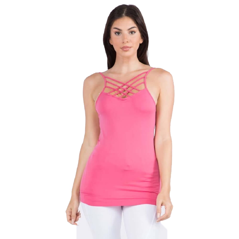 Kennedy Tank Top (Hot Pink)  Pink tank tops outfit, Hot pink tank top  outfit, Orange top outfit