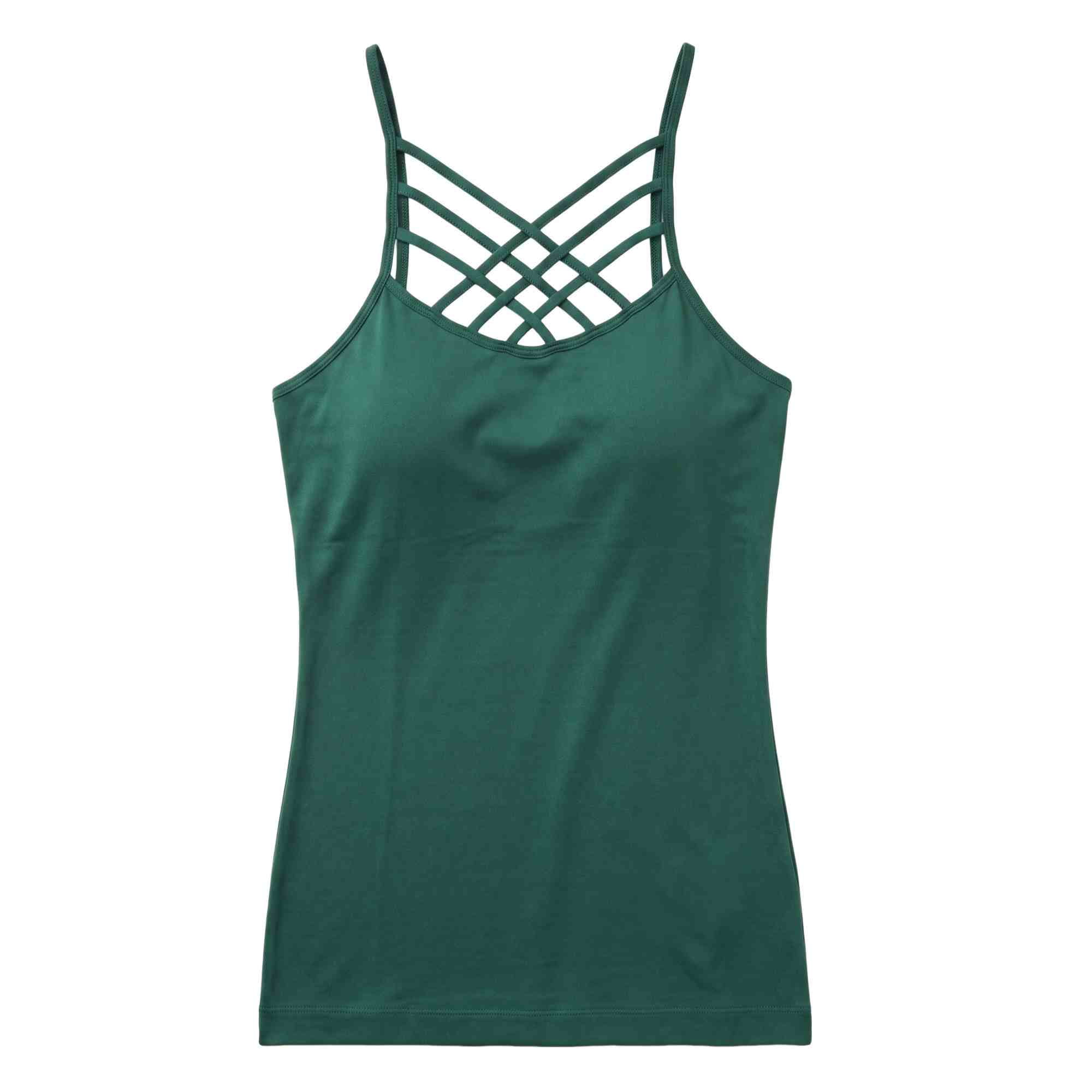 Women's Seamless Triple Criss-Cross Front Cami Tank Top, Hot Pink