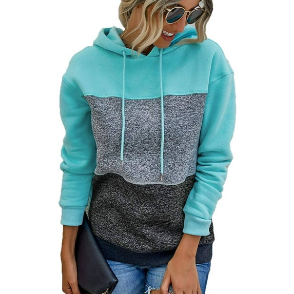Women Casual Fall Clothes Long Sleeves Hoodie Tops Cute Camo Pullover Sweatshirts Green L