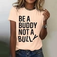thumbnail image 1 of Women Casual Fashion Prints Short Sleeves Crew Neck Loose T Shirt Blouse Tops Women Summer T Shirts Womens Short Sleeve Shirts Plain Long Sleeve Women Polyester Tees Women Comfortable Workout Shirts, 1 of 4