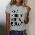 thumbnail image 1 of Women Casual Fashion Prints Short Sleeves Crew Neck Loose T Shirt Blouse Tops Women Summer T Shirts Womens Short Sleeve Shirts Plain Long Sleeve Women Polyester Tees Women Comfortable Workout Shirts, 1 of 4
