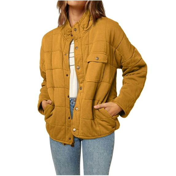 Women Casual Fashion Solid Color Loose Stylish Light Pocket Jacket Coat