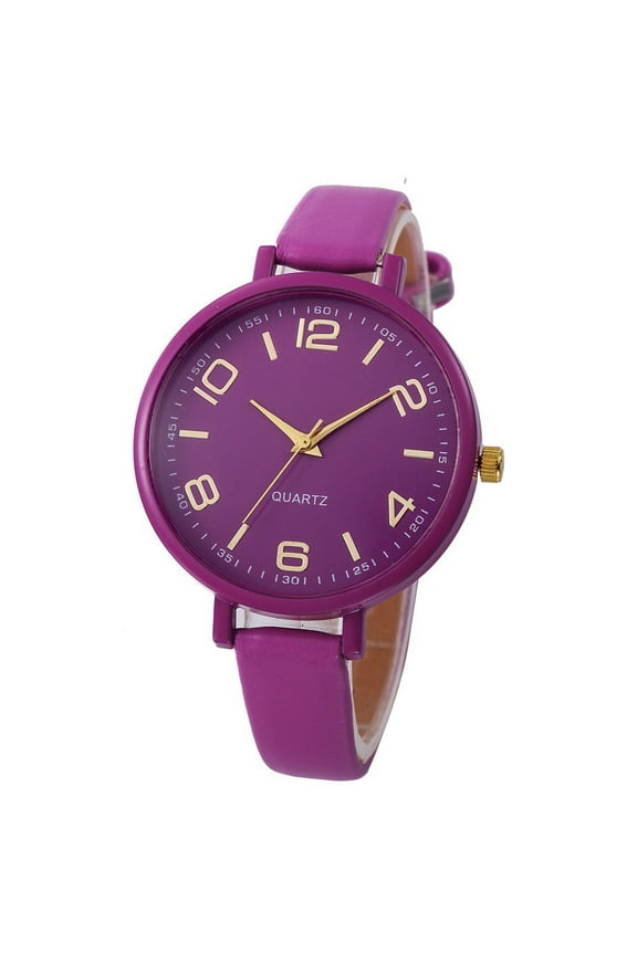 Women Casual Faux Leather Quartz Analog Wrist Watch, Xinsrenus Under $5! Women Casual Faux Leather Quartz