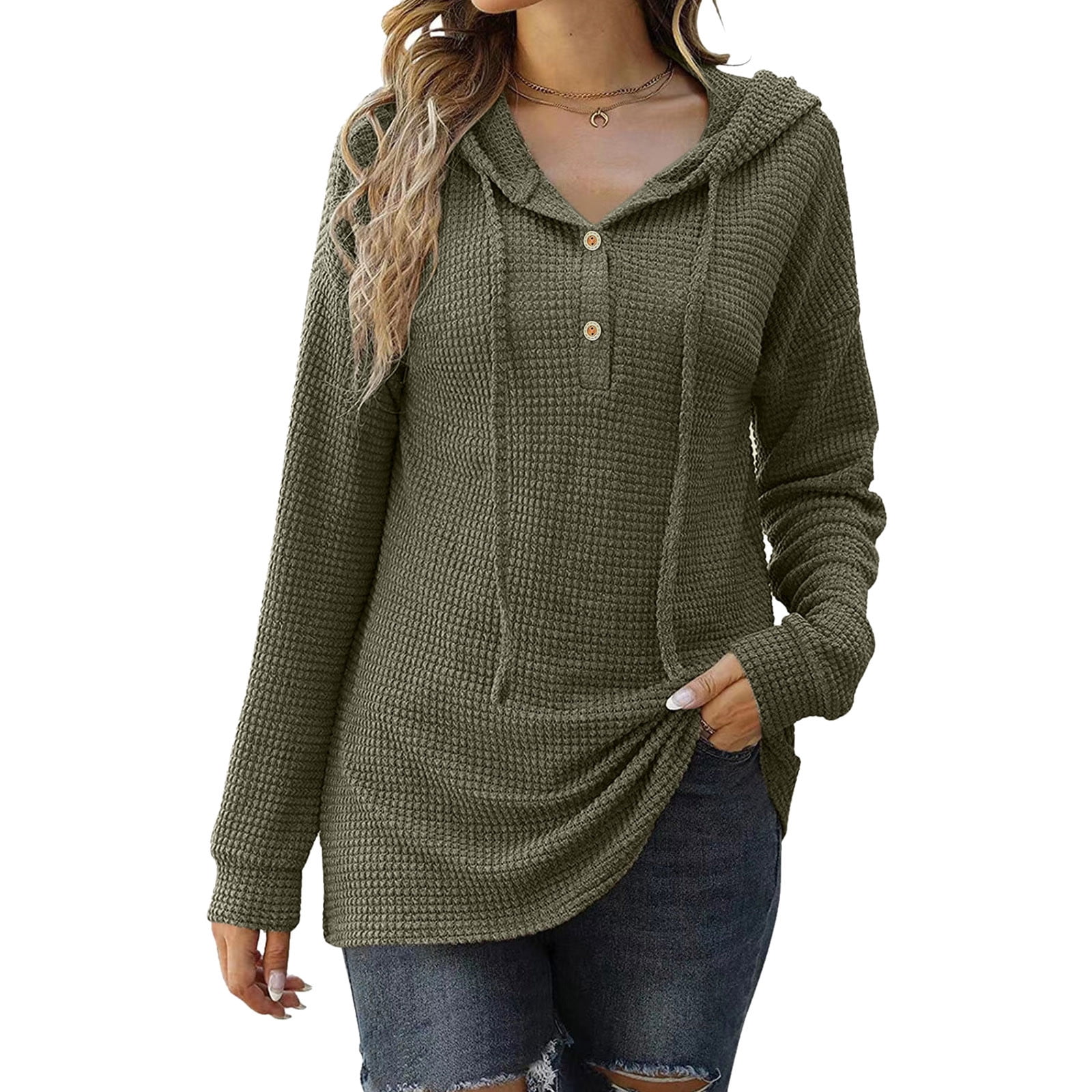 Hot selling casual fashion women's plaid mid-length hooded sweatshirt main image 0