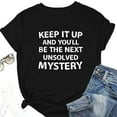 thumbnail image 1 of Women Casual Letters Printing Shirts Round Neck Short Sleeve Tee Tops Tunic Blouse Stretch Ladies Football Shirts Tan Raglan Shirt Women Stripped Short Sleeve Shirt Women Wide Stripe Shirt Plain Tees, 1 of 4