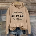 thumbnail image 1 of Women Casual Lightweight Hoodie Sweatshirts Long Sleeve Letter Graphic Printed Loose Pullover Sweatshirts Tunic Sweatshirt L Hoodie Hoodies for Women Athletic Sweatshirts for Women Womens Hoodie with, 1 of 4