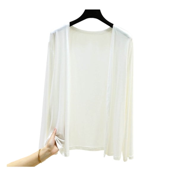 Women Casual Lightweight Open Front Cardigans Long Sleeve Cardigans Dusters Summer Sun Protection Outfits