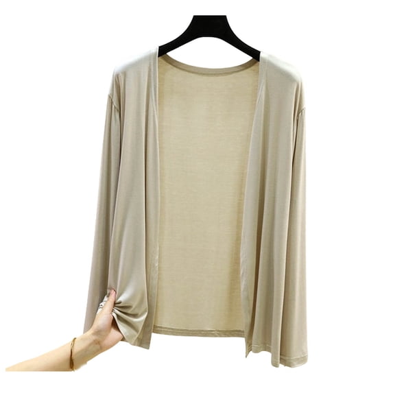 Women Casual Lightweight Open Front Cardigans Long Sleeve Cardigans Dusters Summer Sun Protection Outfits
