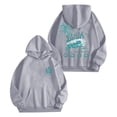thumbnail image 1 of Women Casual Long Sleeve Hoodies Hawaii Print Lightweight Loose Fit Pullover Tops Crewneck Y2K Fall Sweatshirts, 1 of 2