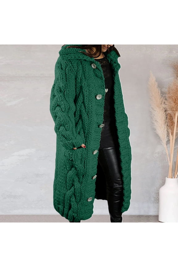 Women Casual Long Sleeve Knitted Open Front Fashion Loose Elegant Warm Sweater Pocket Long Sleeves Coat Womens Long Cardigan Knit Sweater Open Front Lady Zip Jacket Sweater Jacket plus Size Fuzzy