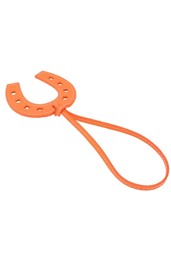 Hemobllo Horseshoe Pendant Orange Purse Keychain 1Pcs 3.1x3.1in