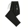 thumbnail image 1 of Women Casual Pants Long Elastic High Waistband Daily Sweatpant Sports Solid Trousers, 1 of 3
