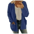 thumbnail image 1 of Women Casual Plus Size Cardigan Coat Outerwear with Pockets and Buttons Jacket for Everyday Comfort, 1 of 7