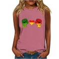 thumbnail image 1 of Women Casual Plus Size Tank Tee Graphics ShirtT-Shirt Round Neck Sleeveless Loose T Shirts, 1 of 4