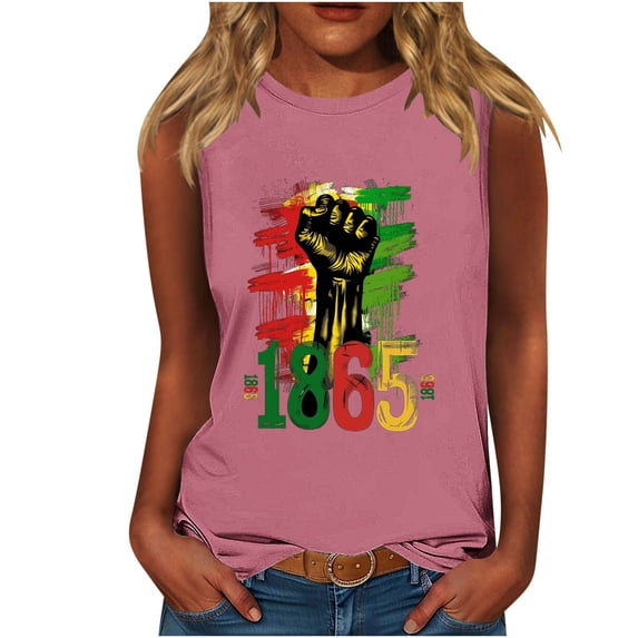 Women Casual Plus Size Tank Tee Graphics ShirtT-Shirt Round Neck Sleeveless Loose T Shirts