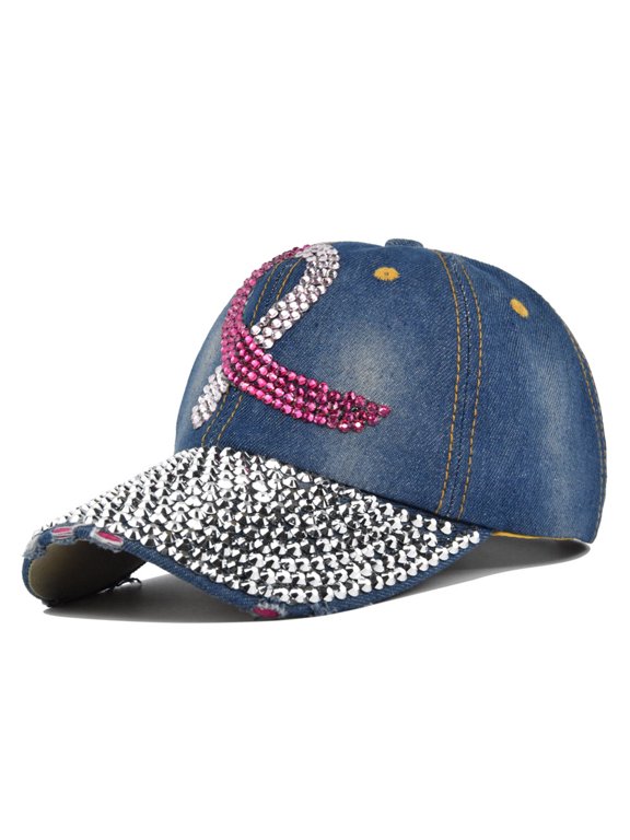 Women Casual Point Drill Baseball Cap Fashion Sequin Baseball Cap Ajustable Peaked Cap Outdoor Sports Couple Hats Adjustable Curved Brim Hats Sun