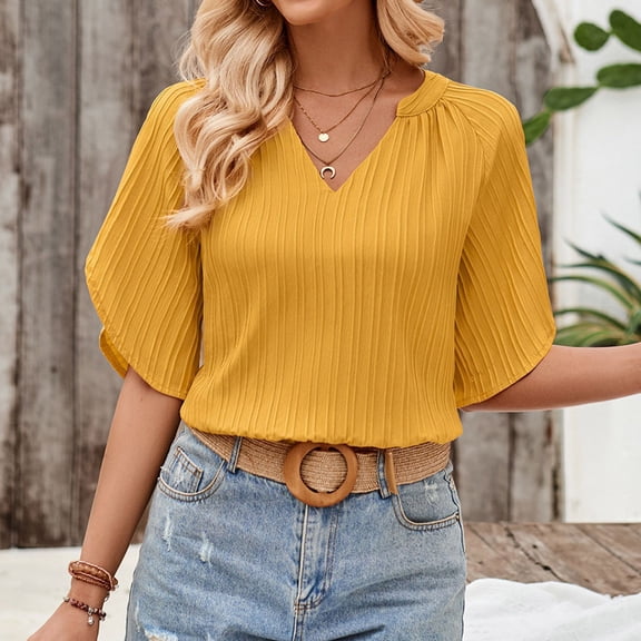 Women Casual Printing Shirts Round Neck Short Sleeve Tee Tops Tunic Blouse Women Shirts Size Medium Long Sleeve Layering Tops for Women Stripped Short Sleeve Shirt Women Tee Shirt Long Sleeve Tee for