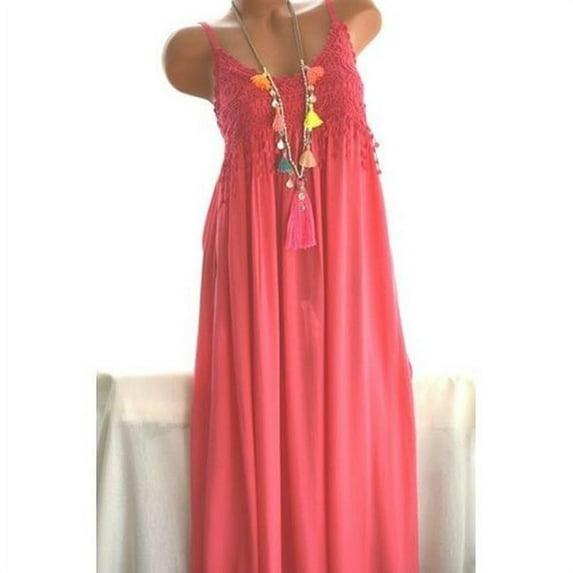 Women Casual Printing Sleeveless Sun Dress Floral Printed Tunic Dress