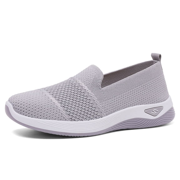 Women Casual Shoes Breathable Soft Sole Slip On Classic Canvas Shoes Lightweight Comfortable Footwear For Daily Wear ,Us Size:6.5