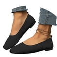 thumbnail image 1 of Women Casual Shoes Classic Loafers On Style Comfortable Flat Shoes Breathable Lightweight Structure Square Toe Design Practical Walking Shoes For Daily Leisure Wear ,Us Size:12, 1 of 8