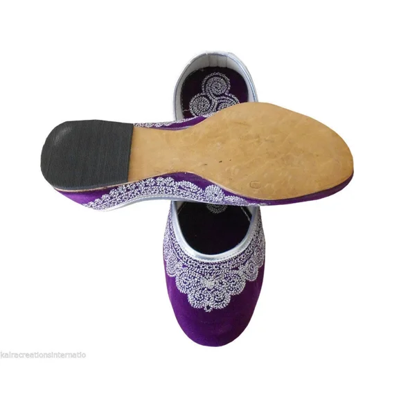 Women Casual Shoes Handmade Indian Leather Jutties Ballet Flats Mojaries US 5-10