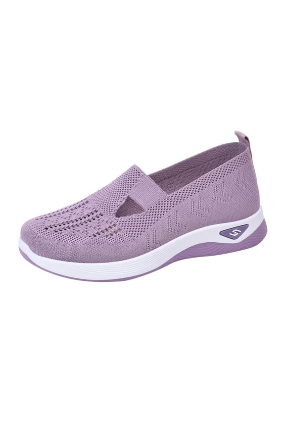 Women Casual Shoes Summer Mesh Breathable Material Round Toe Non One Foot Stirrup Design Classic Casual Sneakers Comfortable Footwear For Daily Leisure Wear ,Us Size:6