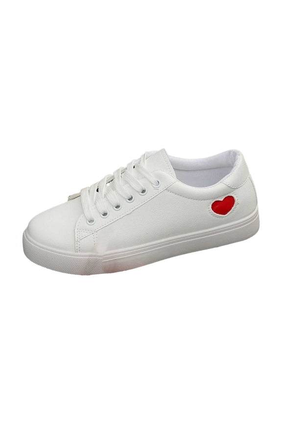 Women Casual Shoes White Sneakers Running Shoes Casual Footwear Flat Lightweight Slip On Style For Ladies Everyday Wear ,Us Size:7