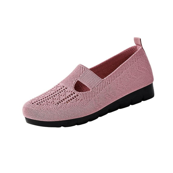Women Casual Shoes Women's Orthopedic Knit Comfort Loafers,2026 New Slip-Resistant Walking Shoes,Rubber Lightweight Soft Sole