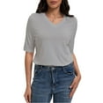 thumbnail image 1 of Women's Casual Short Sleeve Relaxed Fit Basic T-Shirt - Soft Comfortable Everyday Top, 1 of 7