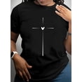 thumbnail image 1 of Women Casual Short Sleeve Tee 1 Pcs 100% Heavy Cotton - Comfortable Crew Neck, Soft Adorable Tees Tops, 1 of 11