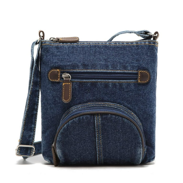 Women Casual Shoulder Denim Bag Adjustable Shoulder Strap