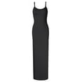 thumbnail image 1 of Women Casual Sleeveless Spaghetti Strap Cami Maxi Slip Dress, 1 of 7