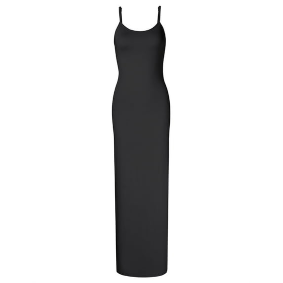 Women Casual Sleeveless Spaghetti Strap Cami Maxi Slip Dress