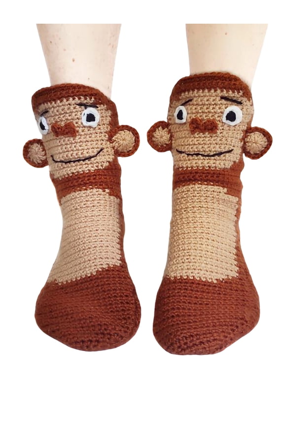 Women Casual Socks Cartoon 3D Animal Style Patchwork Non-Slip Personality Creative Socks