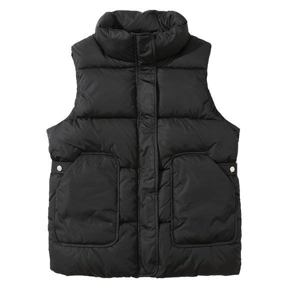 Women Casual Solid Coat Hooded Vest Zipper Pocket Loose Sleeveless Jacket Coat 20 Coats Women Womens Field Jacket Olive Long Hooded Sweater Women Women Hood Cargo Winter Jacket Women Utility Vest