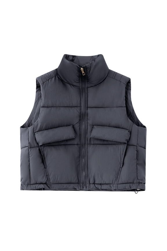 Women Casual Solid Coat Hooded Vest Zipper Pocket Loose Sleeveless Jacket Coat Coat for Women 4x Coats for Women plus Size Tech Wear Jacket plus Size Women Jackets And Coats plus Size Outwear for