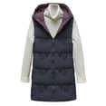 thumbnail image 1 of Women Casual Solid Coat Hooded Vest Zipper Pocket Loose Sleeveless Jacket Reversible Coat, 1 of 2