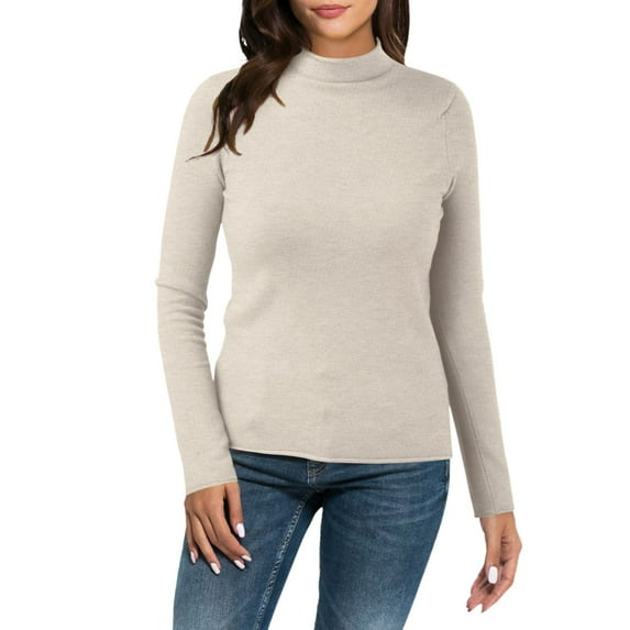 Women Casual Solid Color Thermal Tops for Women Cold Weather Bottoming Shirt Slim High Cotton Thermal Top for Women Collar Knitted Long Sleeved S Thermal Underwear Tops Top