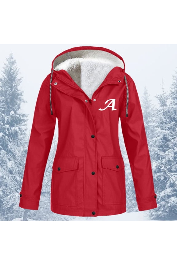 Women Casual Solid Jacket Outdoor Drawstring Buttons Plus Size Hooded Windproof Pockets Coat Womens plus Size Windbreaker Jacket 90's Windbreaker Women Track Jacket Hiking Women Light Windbreaker Cute