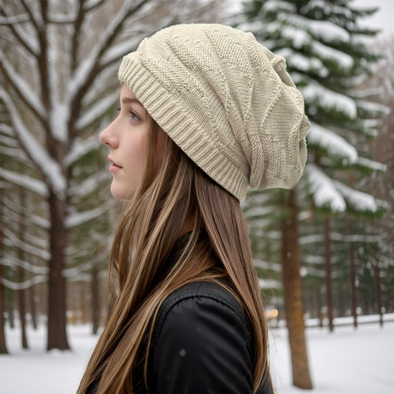 Women Casual Solid Winter Outdoor Hat Hood Hat Cover Knitted Hat Winter Hats for Men Warming Hat Thick Hat Hat Warm Winter Hats for Men Girls Hat Women Trapper Hat Tanker Hat Uncle Hats for Men Hat