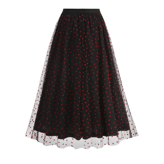 Women Casual Summer Large Solid Elastic Waist Flax A-line Ankle Skirt Trendy Elastic Waist Beach Skirt Going Out Fashion Clothing Senior Front Gifts