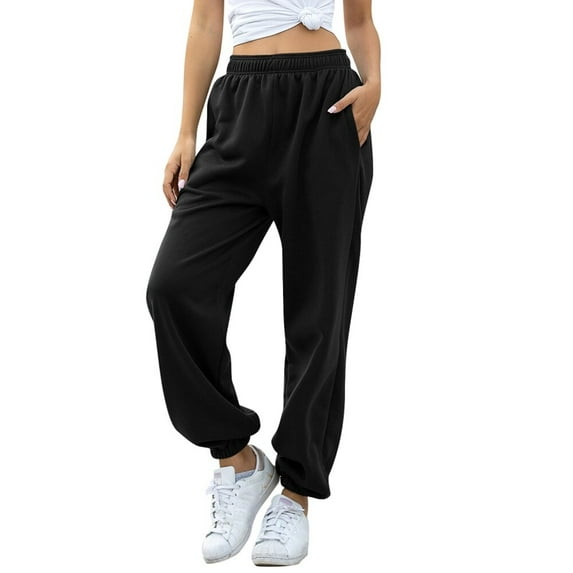 Women Casual Sweatpants Breathable Absorbent Hip-Hop Dance Sports Baggy Pants Joggers Streewear