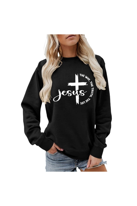 Women Casual Sweatshirts Graphic Long Sleeve Printed Pullover Sweater Crewneck Shirt Blouse for Nature Lovers Soft with Floral Street Fashion Tops Black XXL