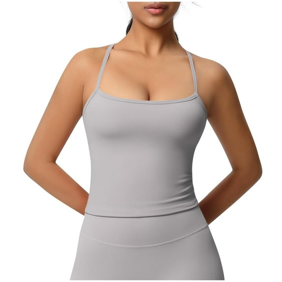 Women Casual Tank Tops Short Sleeve Summer Fashion Camisole Tees Casual Crewneck Tops 2025 Loose Fit Vest