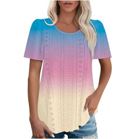 Women Casual Tops Long Sleeve Grey Shirts for Women Graphic Short Sleeve Tunic Tops for Women 2025