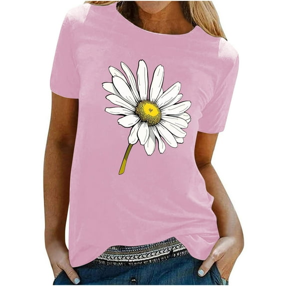 Women Casual Tops Long Sleeve Short Sleeve Shirts for Women Plus Size Cute Summer Clothes for Women Over 50 Clearance Deals