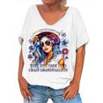 thumbnail image 1 of Women Casual Tops Trendy Womens Funny T Shirts Under 10 Dollars Solid Color Tshirts, 1 of 4