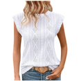 thumbnail image 1 of Women Casual V-Neck T-Shirts Loose Puff Short Sleeve Tops Tunic Blouses, 1 of 7