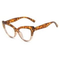 thumbnail image 1 of Women Cat Eye Anti-blue Light Reading Glasses 1.25 Classic Two-tone Trendy Readers +1.25, 1 of 6